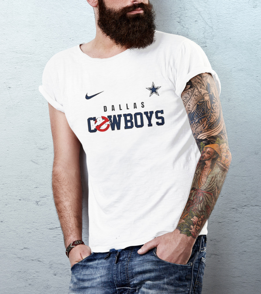 Nike Dallas Cowboys Ghostbusters Collaboration Who Ya Gonna Call T-Shirt