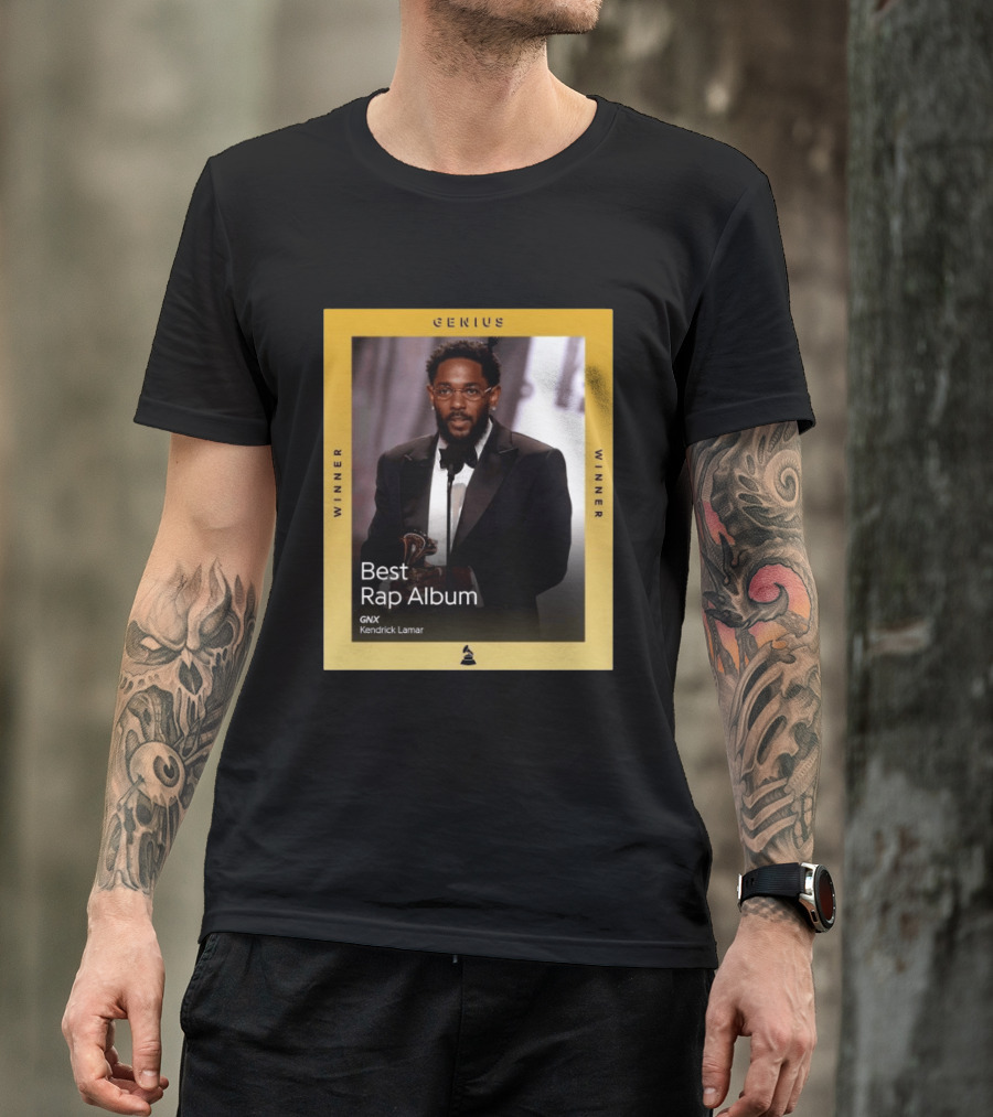 Genius Winner Kendrick Lamar Best Rap Album GNX T-Shirt