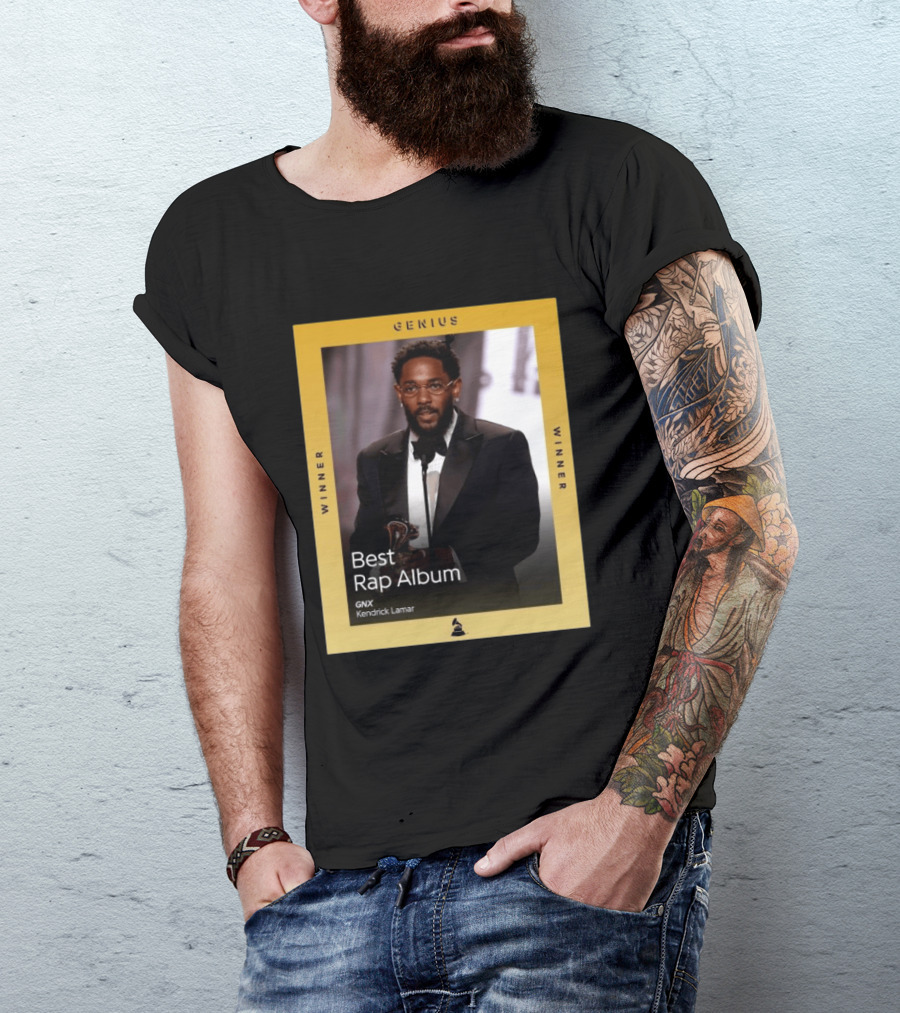 Genius Winner Kendrick Lamar Best Rap Album GNX T-Shirt
