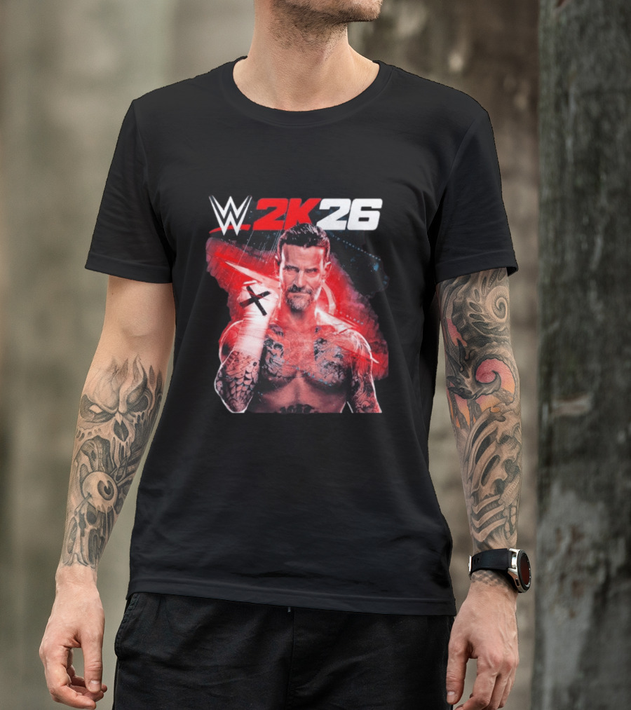 WWE 2K26 CM Punk Best In The World Cover Star Edition T-Shirt