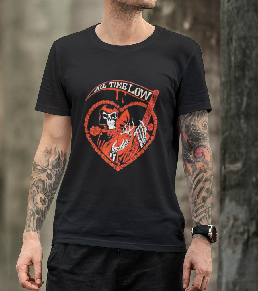 All Time Low Reaper Heart Valentine 2026 T-Shirt
