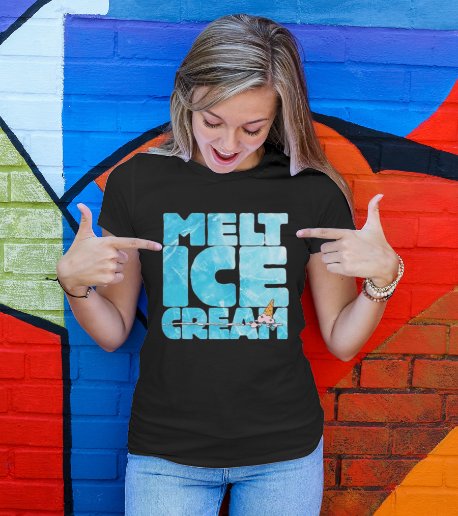 Ben & Jerry's Melt Ice Cream Frozen Treat Humor T-Shirt