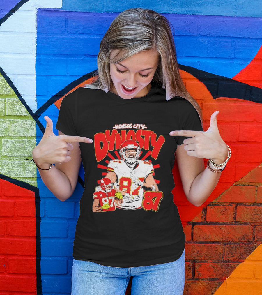 Kansas City Dynasty 87 Kelce Football Legacy T-Shirt