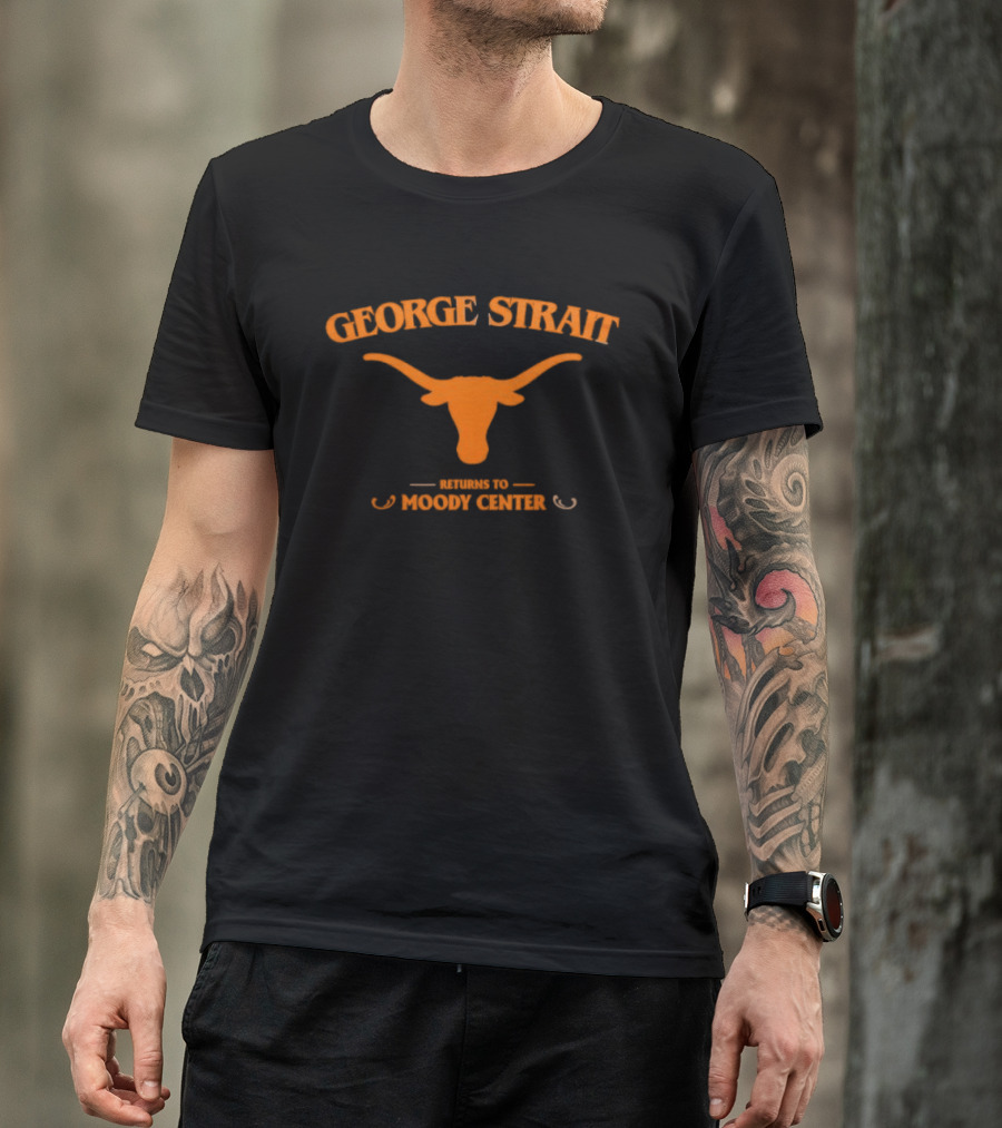 George Strait Longhorn Iconography Moody Center Return Event T-Shirt