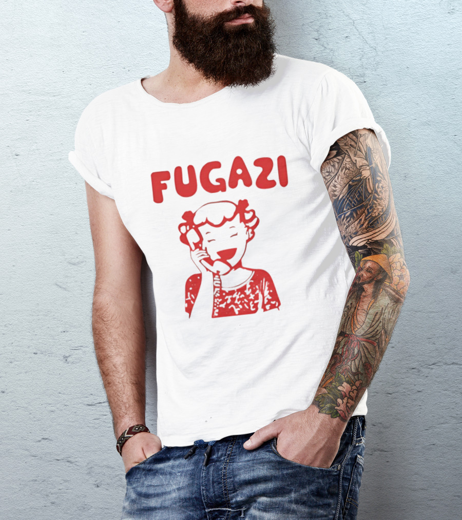 Fugazi Red Cartoon T-Shirt