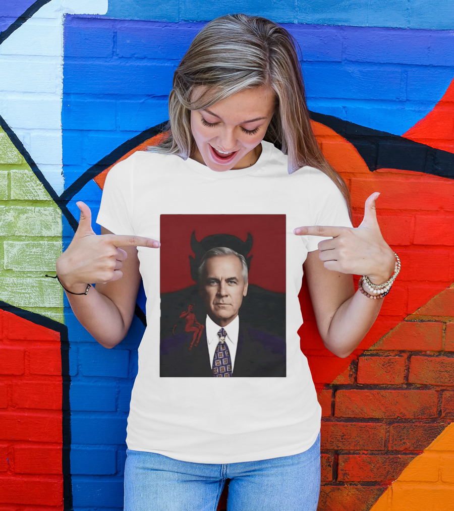 Mark Carney Devil Horns Red T-Shirt