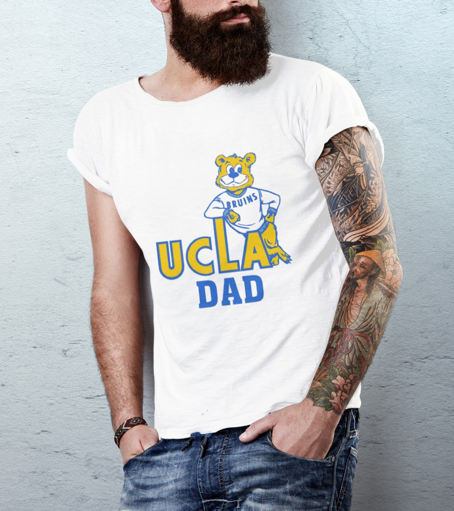 UCLA Dad Bruins Bear Mascot Official Mark Cuban T-Shirt