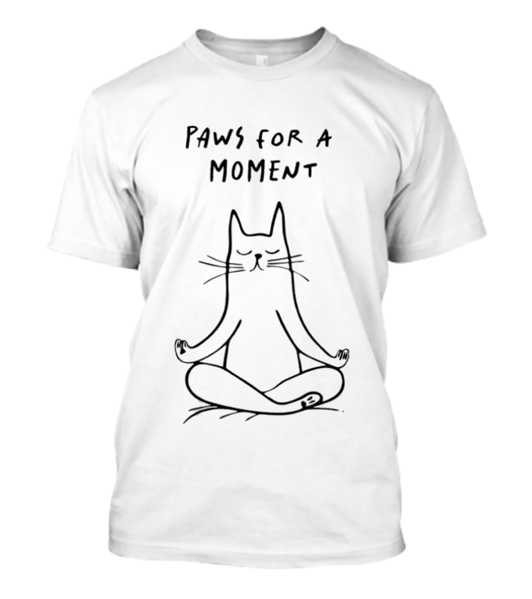 Paws For A Moment Yoga Zen Cat T-Shirt