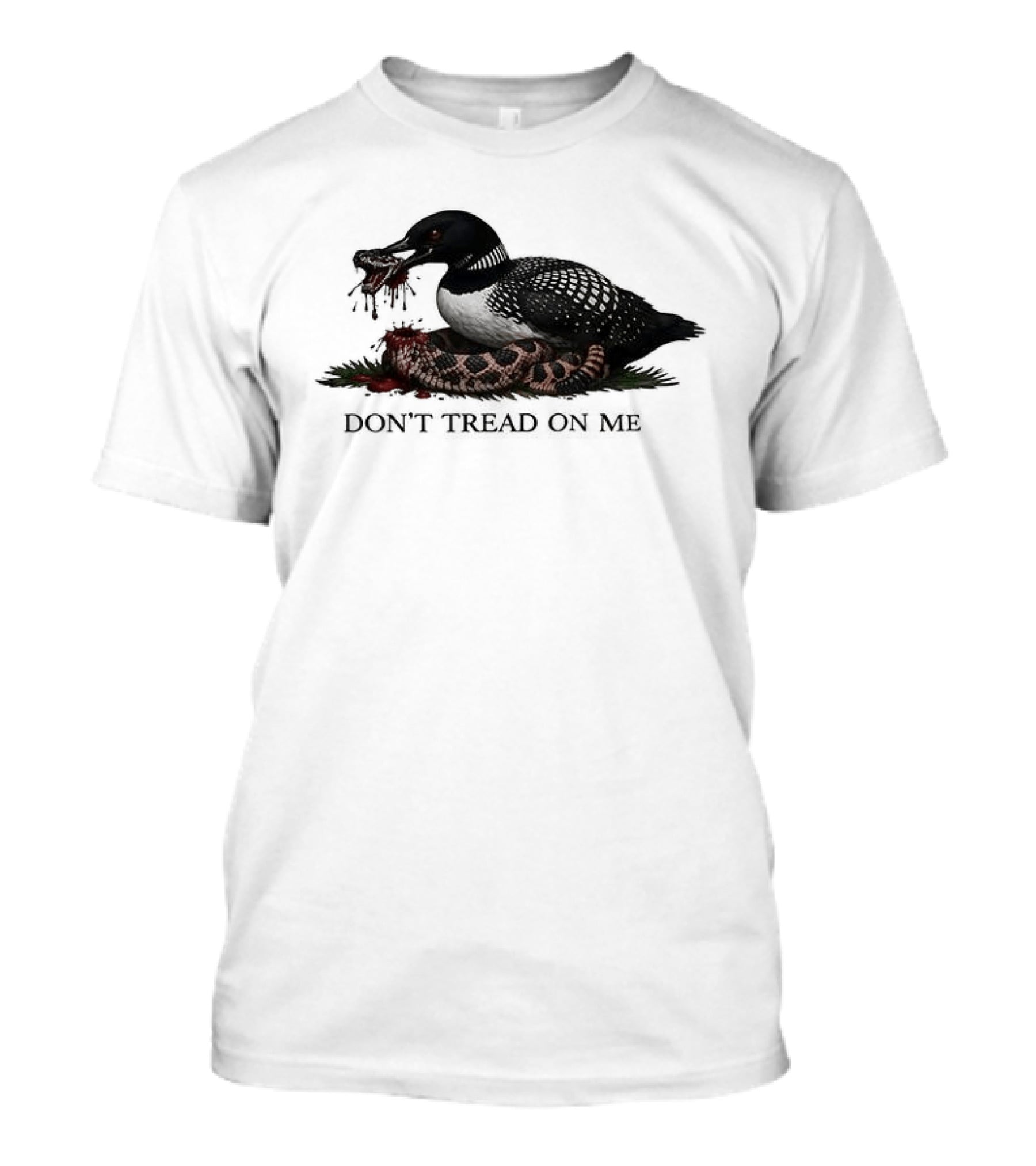 Minnesota Loon Snake Don't Tread On Me T-Shirt