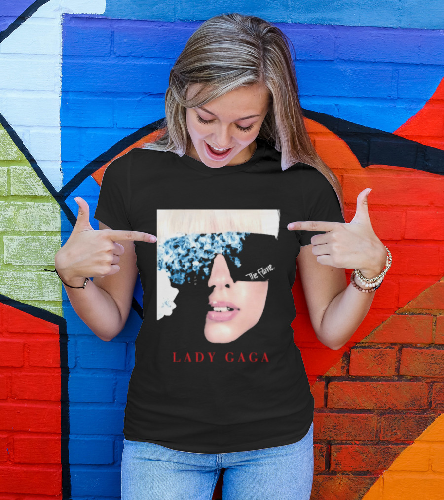 Lady Gaga The Fame Debut Album Iconic Glasses T-Shirt