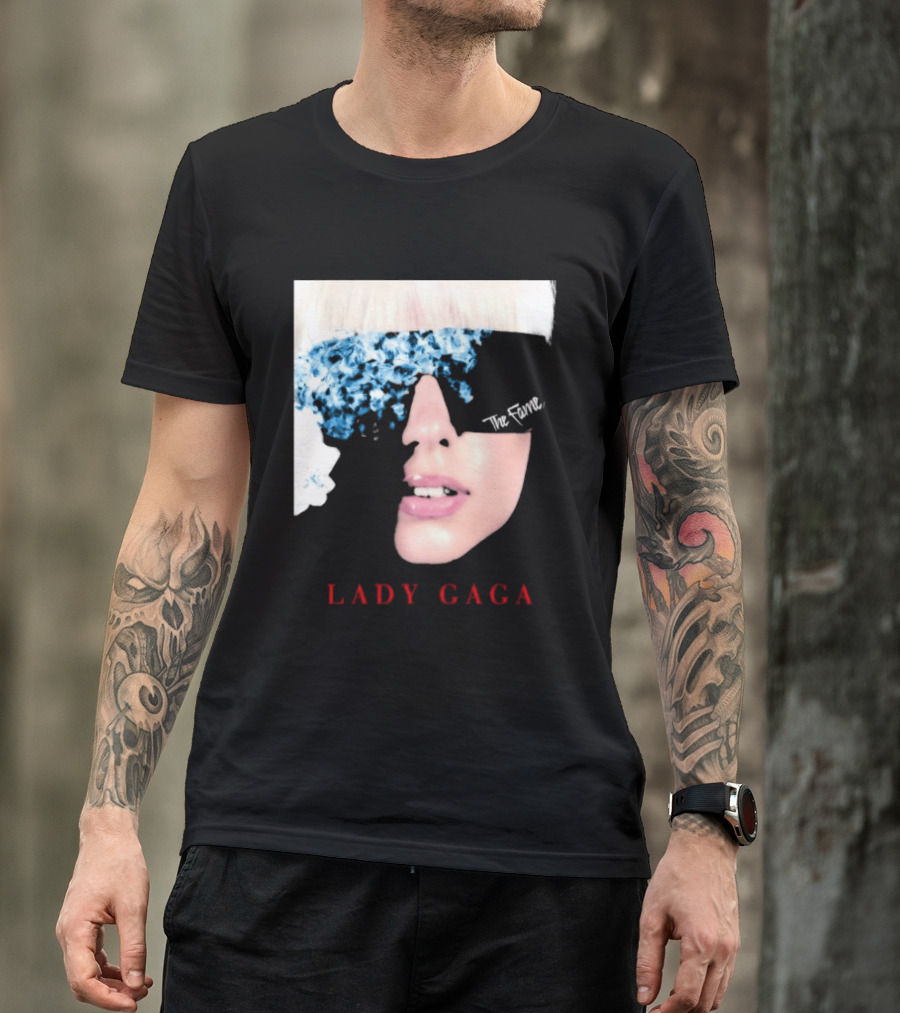 Lady Gaga The Fame Debut Album Iconic Glasses T-Shirt