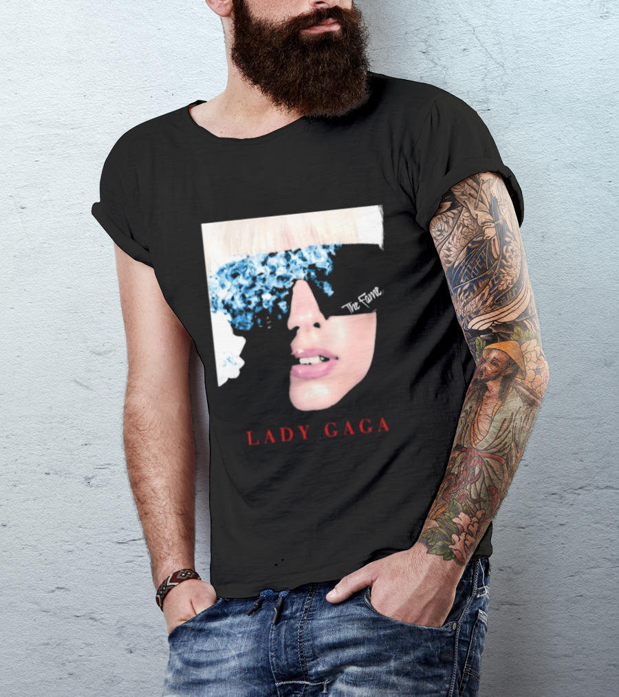 Lady Gaga The Fame Debut Album Iconic Glasses T-Shirt