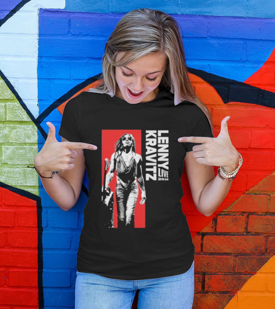 Lenny Kravitz Live 2026 Bold Red T-Shirt