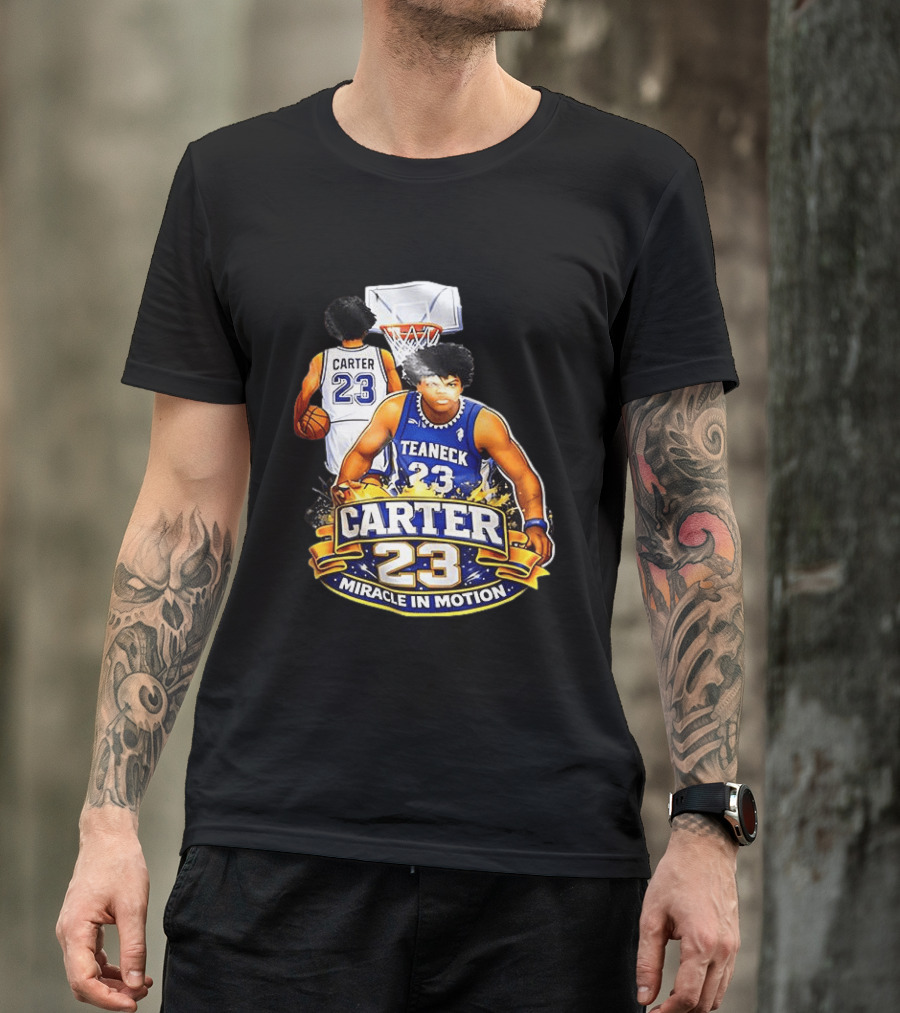 Carter 23 Teaneck Basketball Miracle In Motion T-Shirt