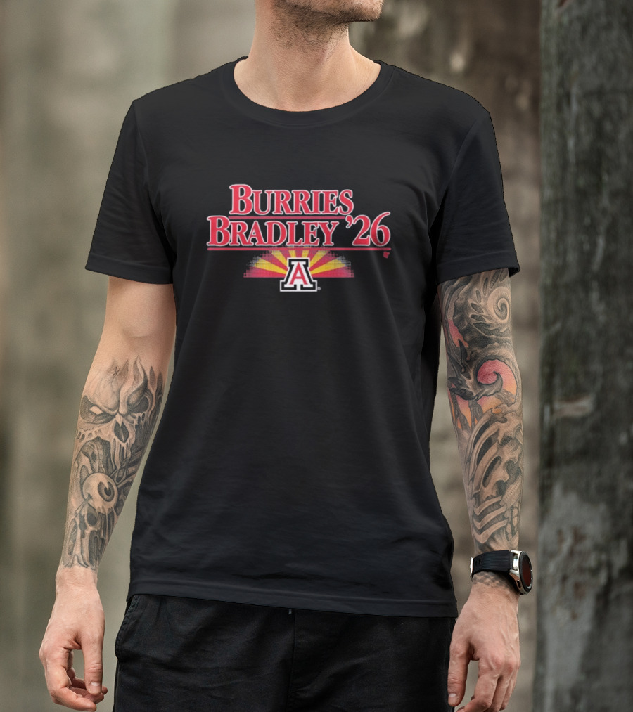 Burries Bradley '26 Arizona Basketball Sunburst A T-Shirt