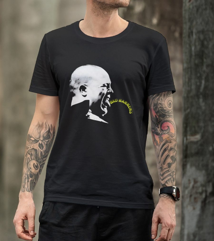Bad Manners Buster Bloodvessel Tongue Out Profile T-Shirt