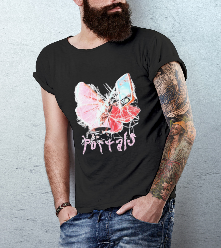 Melanie Martinez Portals Spiderweb Butterfly Phone T-Shirt