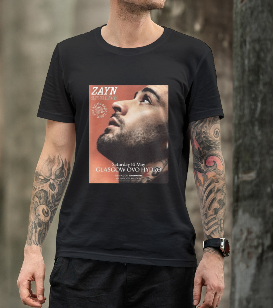 Zayn Live The Konnakol Tour 2026 Glasgow OVO Hydro Saturday 16 May T-Shirt