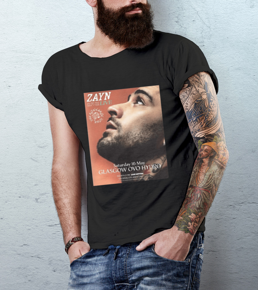 Zayn Live The Konnakol Tour 2026 Glasgow OVO Hydro Saturday 16 May T-Shirt