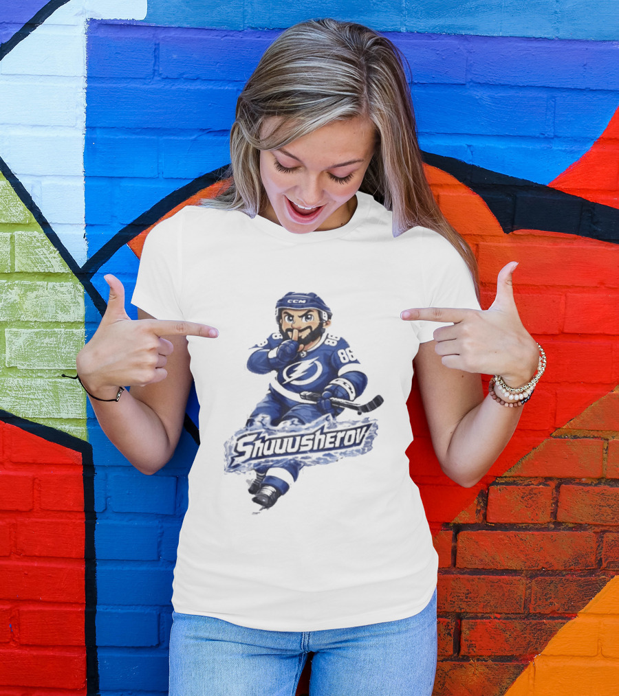 Tampa Bay Lightning Nikita Kucherov Shuuusherov Hockey Player T-Shirt