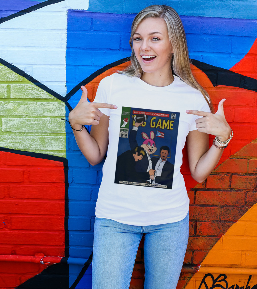 Welcome To The Calenton The Big Game Green Day Bad Bunny Doomsday Glitch T-Shirt