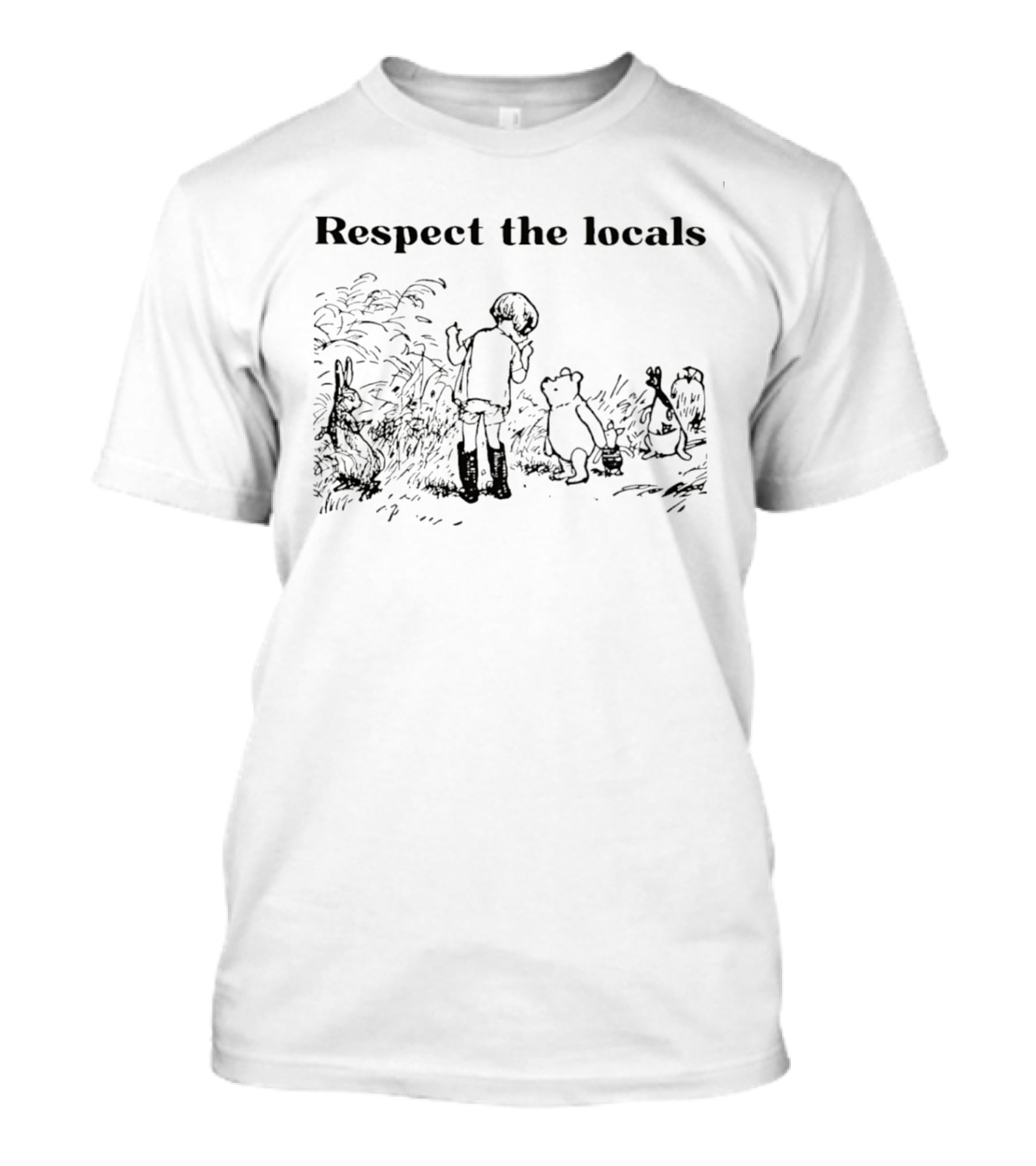 Respect The Locals National Park Woodland Creatures T-Shirt