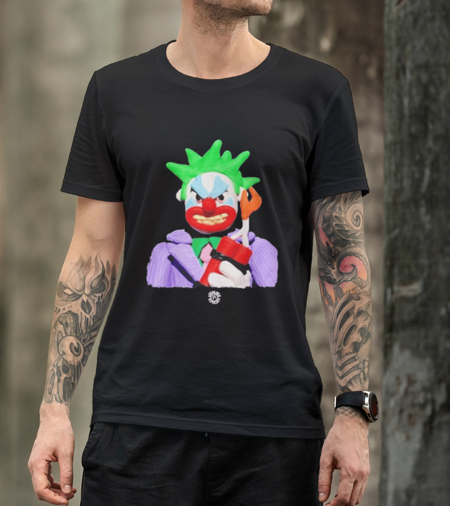 SPOOKY X VAMEEE Joker Clown Holding Dynamite T-Shirt