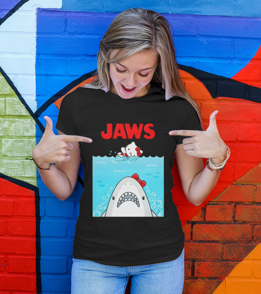 Hello Kitty Jaws Universal Studios Collaboration T-Shirt