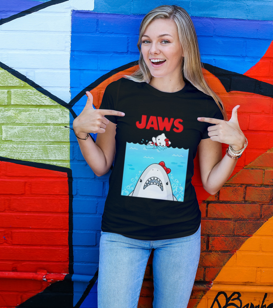 Hello Kitty Jaws Universal Studios Collaboration T-Shirt