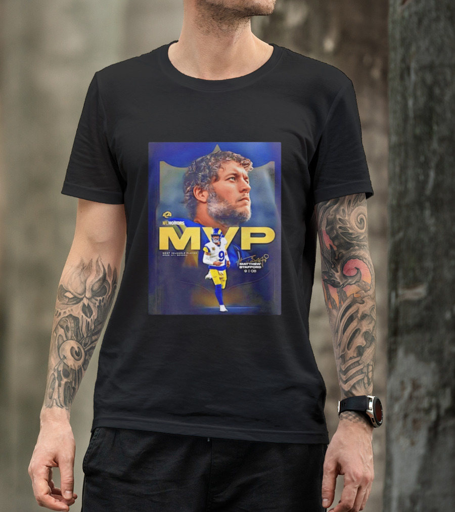 NFL Honors MVP Matthew Stafford Los Angeles Rams 2025 Most Valuable Player T-Shirt