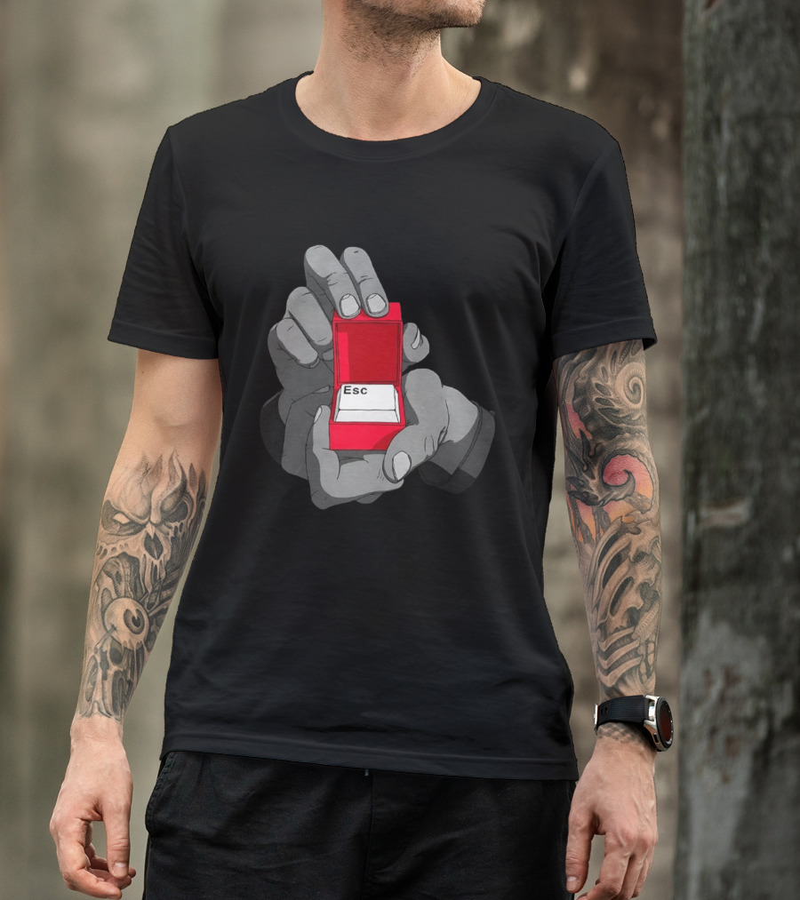 Red Box Proposal ESC Key Meme T-Shirt