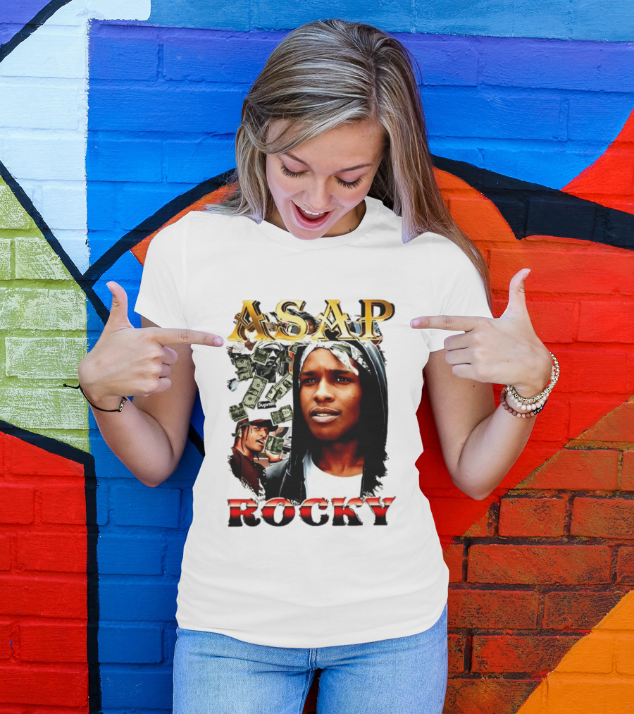 ASAP Rocky Supreme Dollar Money Music Lover T-Shirt