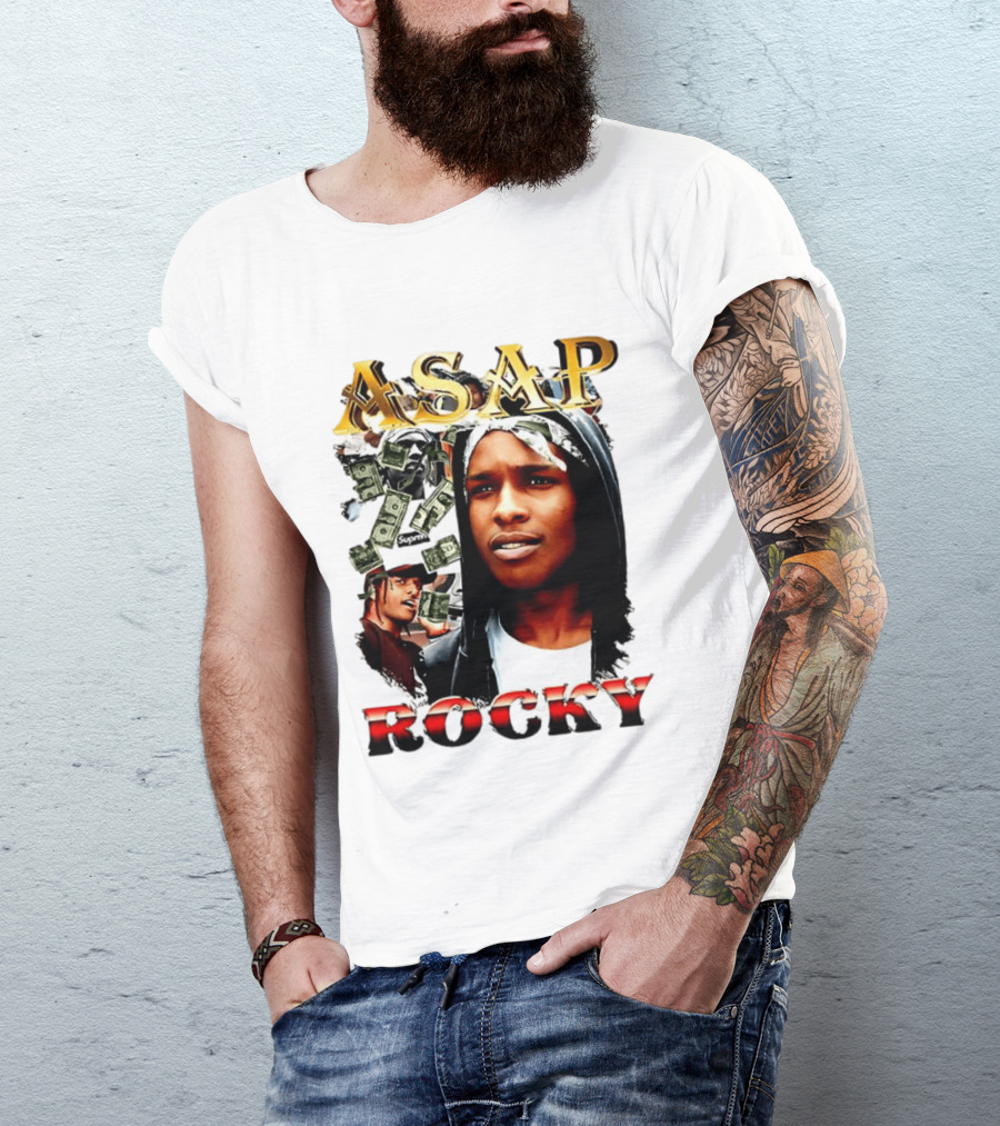 ASAP Rocky Supreme Dollar Money Music Lover T-Shirt