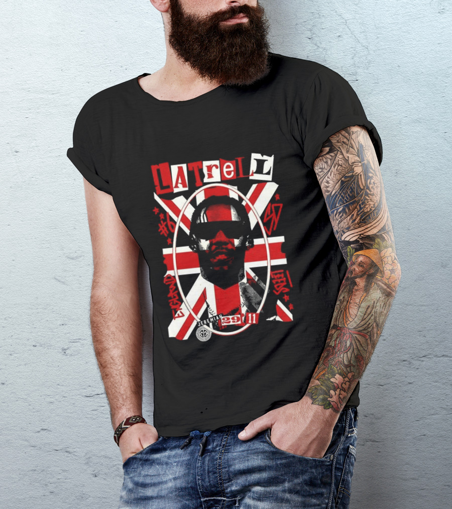 Latrell Davis San Diego State Aztecs NCAA Basketball UK Union Flag 29 11 T-Shirt