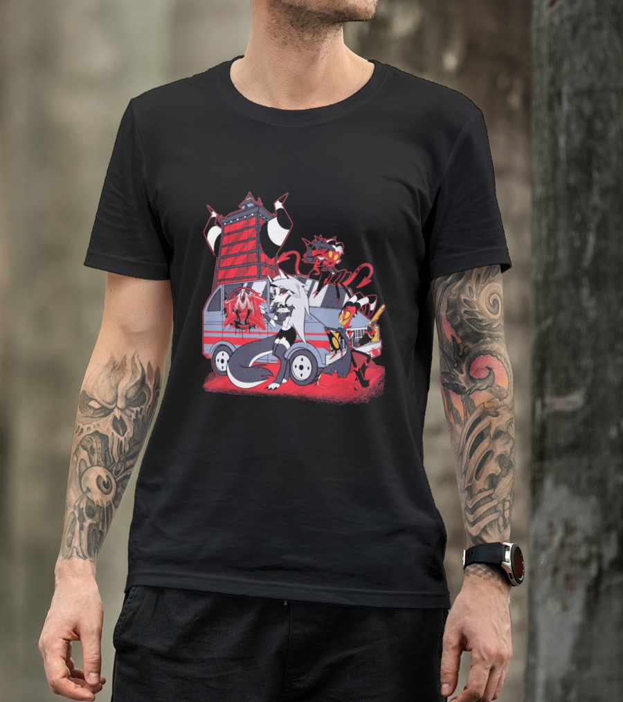 SpindleHorse IMP Van Characters Cartoon T-Shirt