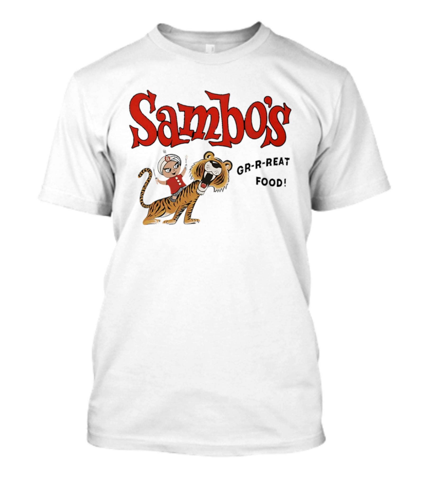Sambo's Restaurant GR R REAT Food Cartoon Tiger And Boy T-Shirt
