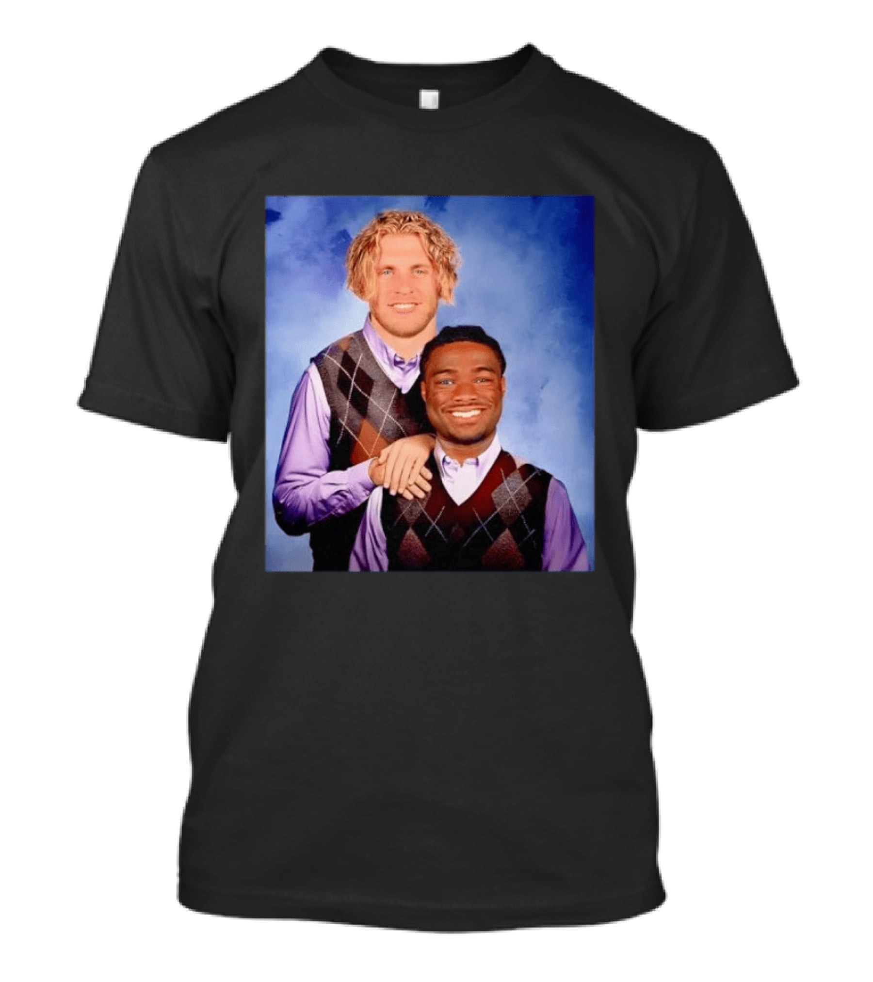 Cooper Kupp Jalen Milroe Step Brothers Comedy Parody Sweater Vest Collage T-Shirt