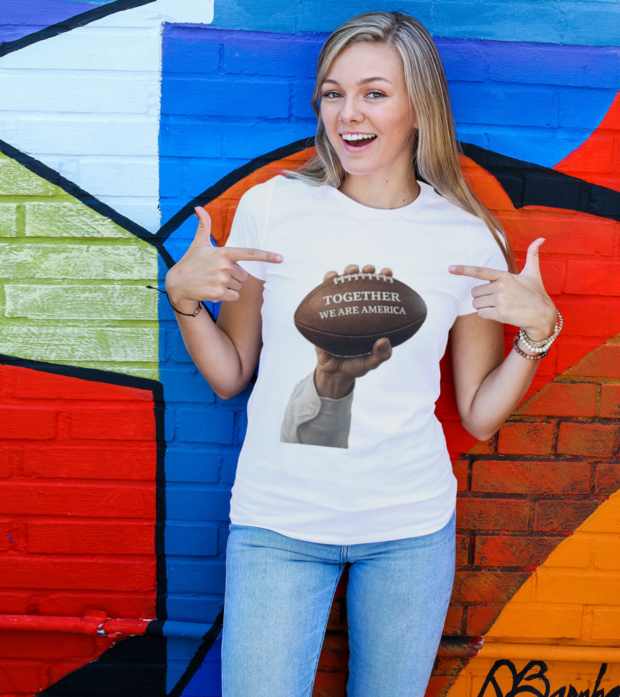 Together We Are America Football Unity 2025 2026 T-Shirt