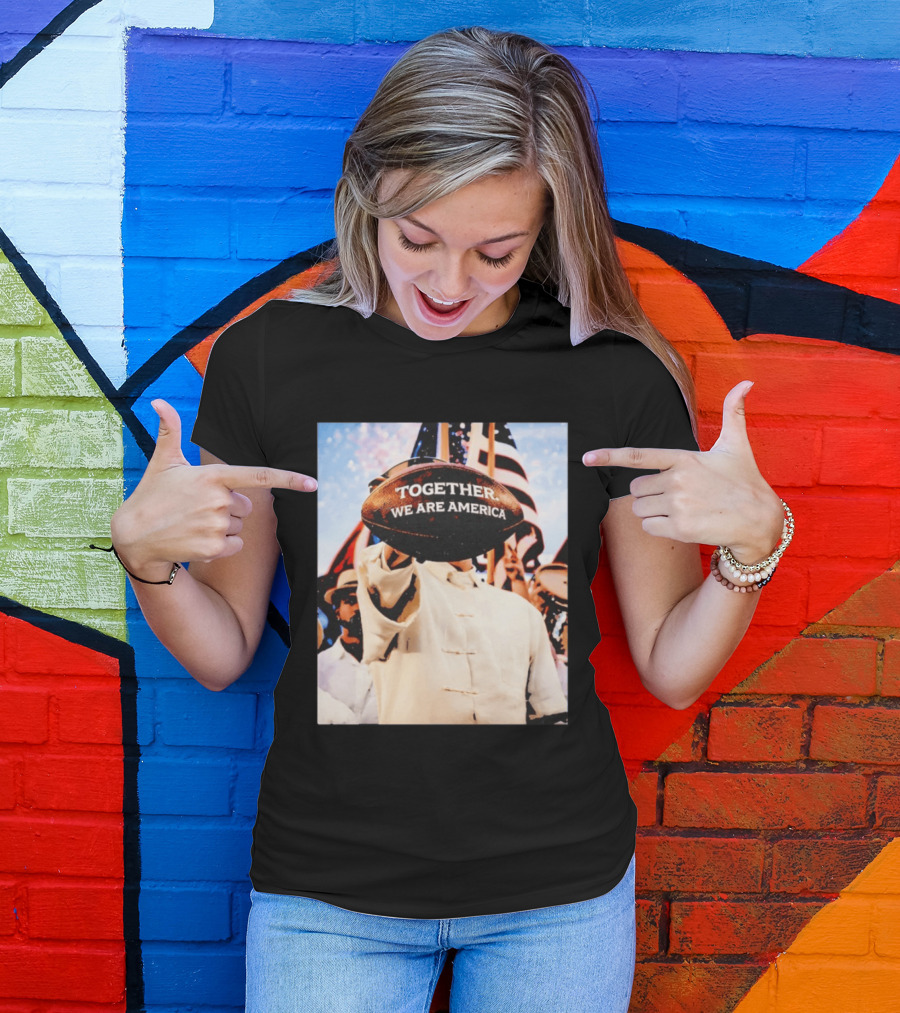 Together We Are America Bad Bunny Football T-Shirt