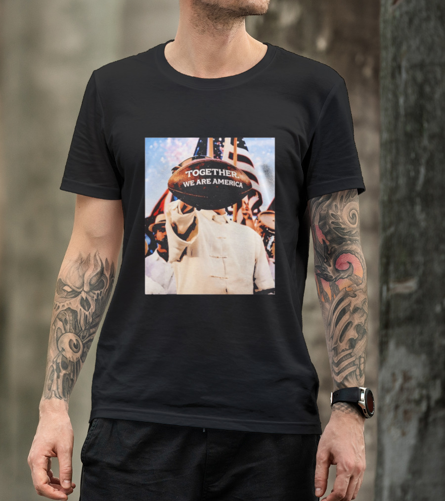 Together We Are America Bad Bunny Football T-Shirt