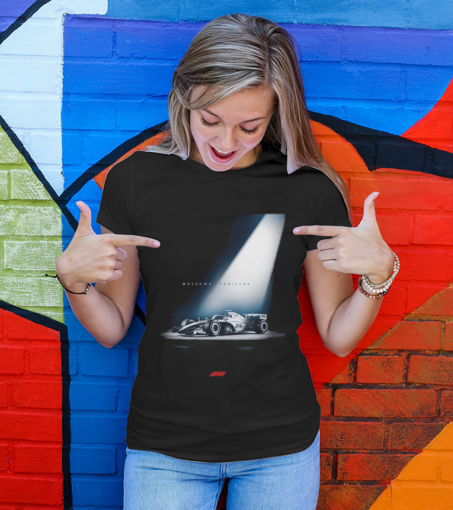 Welcome Cadillac F1 Team Formula 1 Racing Car Spotlight T-Shirt