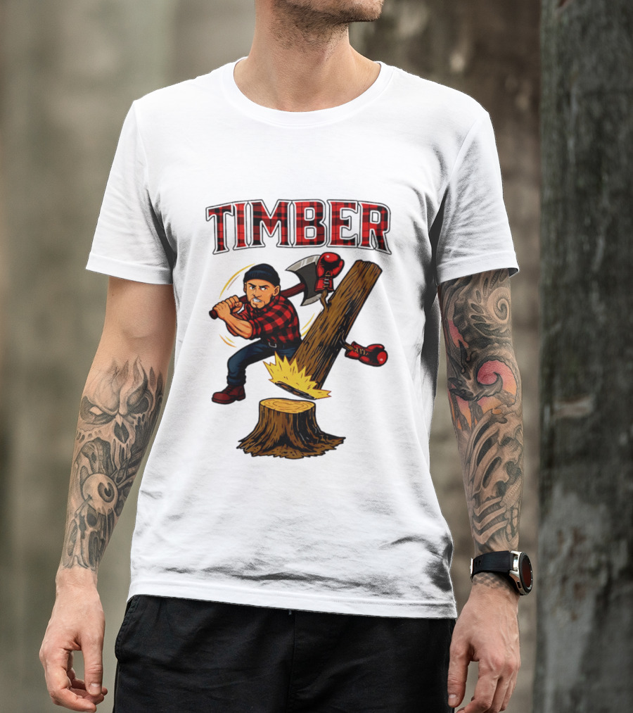 Keith Thurman Timber One Time Lumberjack Axe Boxing Gloves T-Shirt