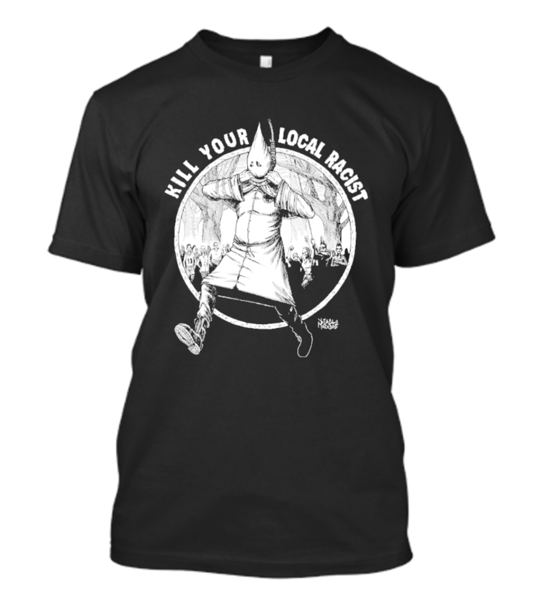 Kill Your Local Racist Diablo Macabre Circle Figure T-Shirt