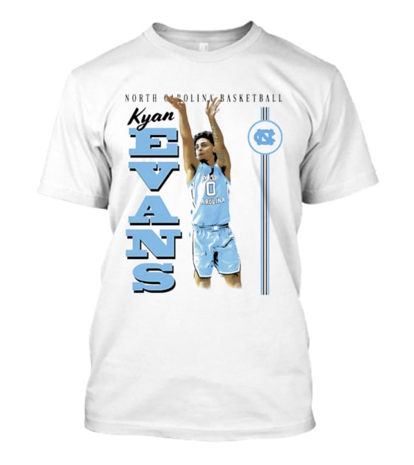 Kyan Evans North Carolina Basketball Tar Heels Team Spirit T-Shirt