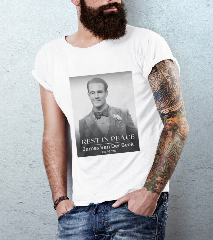 Rest In Peace James Van Der Beek 1977 2026 T-Shirt