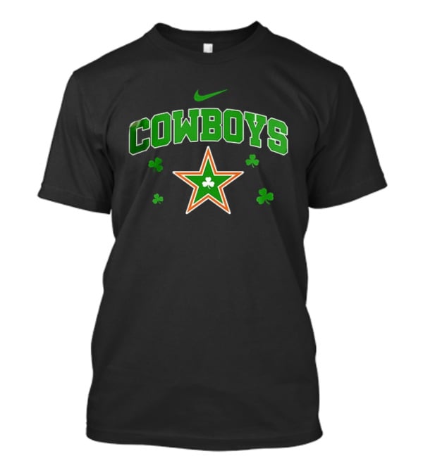 Dallas Cowboys Irish Shamrock Star Clover Nike T-Shirt