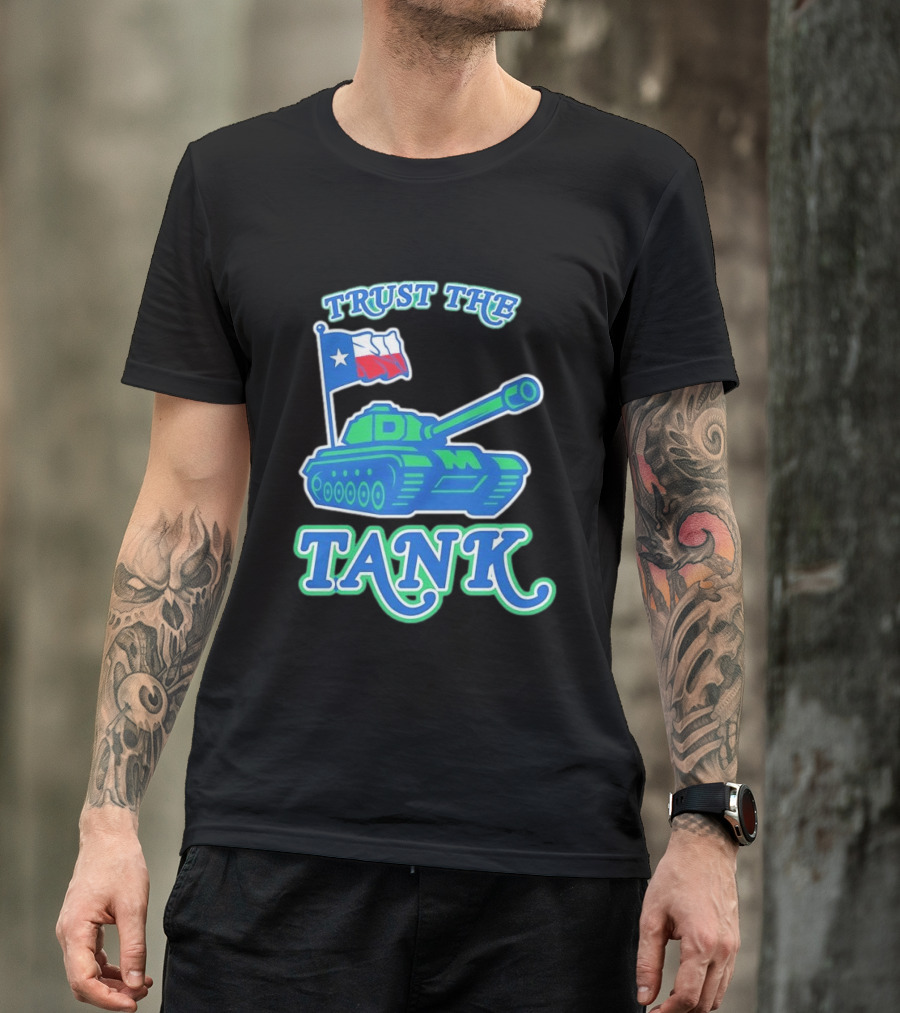 Trust The Tank Dallas Mavericks Texas Flag Tank T-Shirt