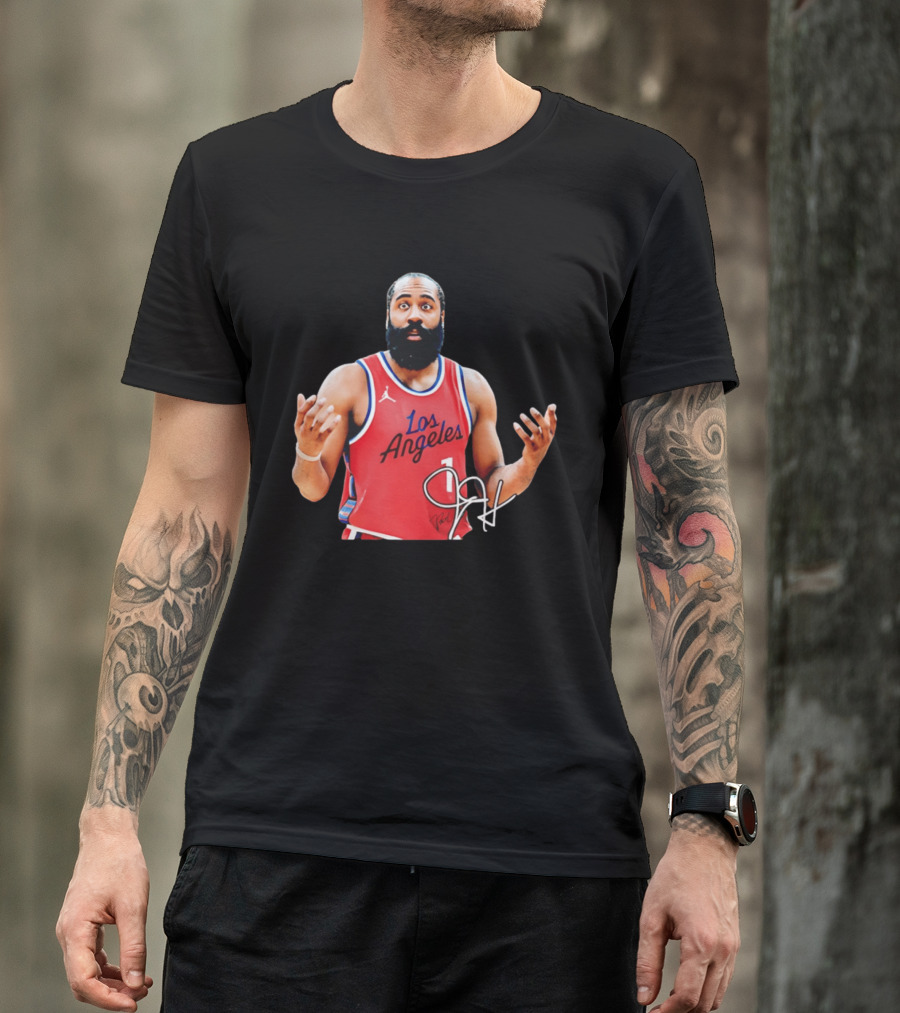 James Harden Los Angeles Basketball Jersey Player Collage T-Shirt