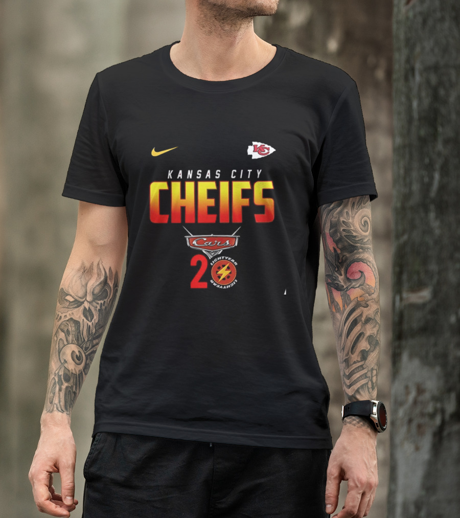 Kansas City Chiefs Cars 20th Anniversary Nike T-Shirt