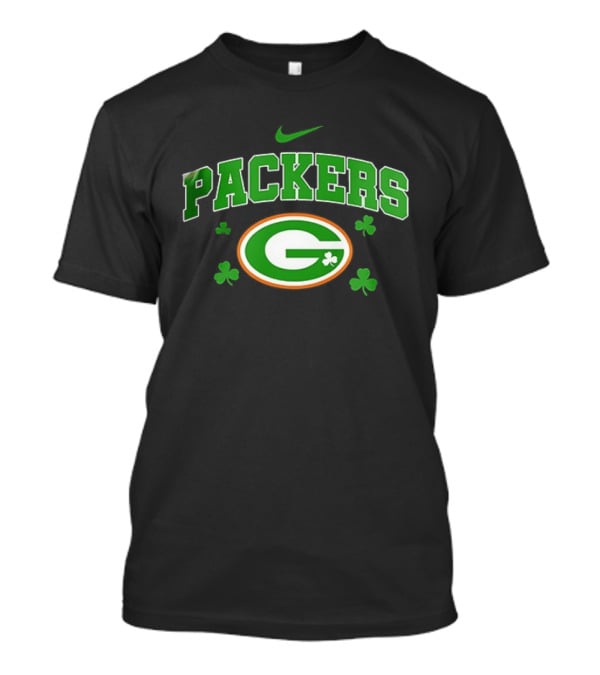 Green Bay Packers Nike Irish Clover Fan Gear T-Shirt